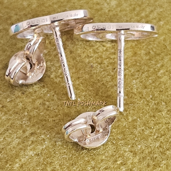 Gucci 18K Gold Double G Earings. - Picture 4 of 12